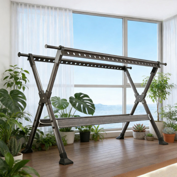 Foldable X Frame Aluminum Alloy Drying Rack