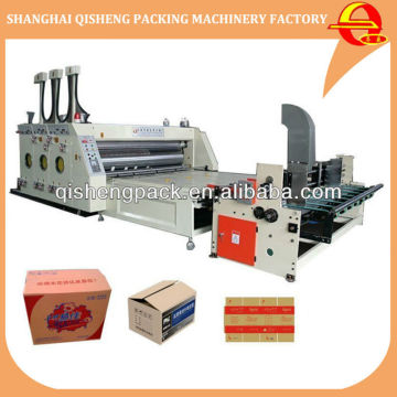 Automatic carton box packing printing slotting equipment