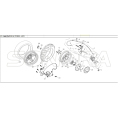 ACHTERWIEL ASSY Voor LONGJIA LJ125T 8M reserveonderdeel Topkwaliteit