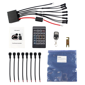 IP68 Waterproof Dual Remotes Truck Wheel Light Controller