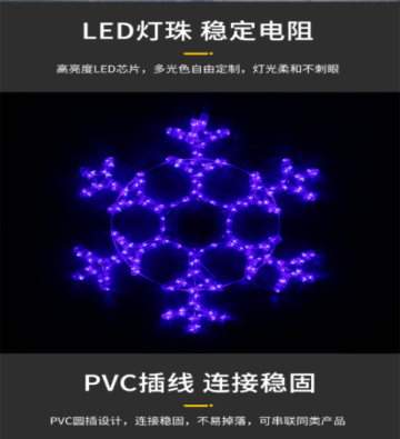 Outdoor Snowflake Modeling Lights