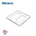 Decorazione di vendita calda GFCI Outlet 3-gang Switch Plastic