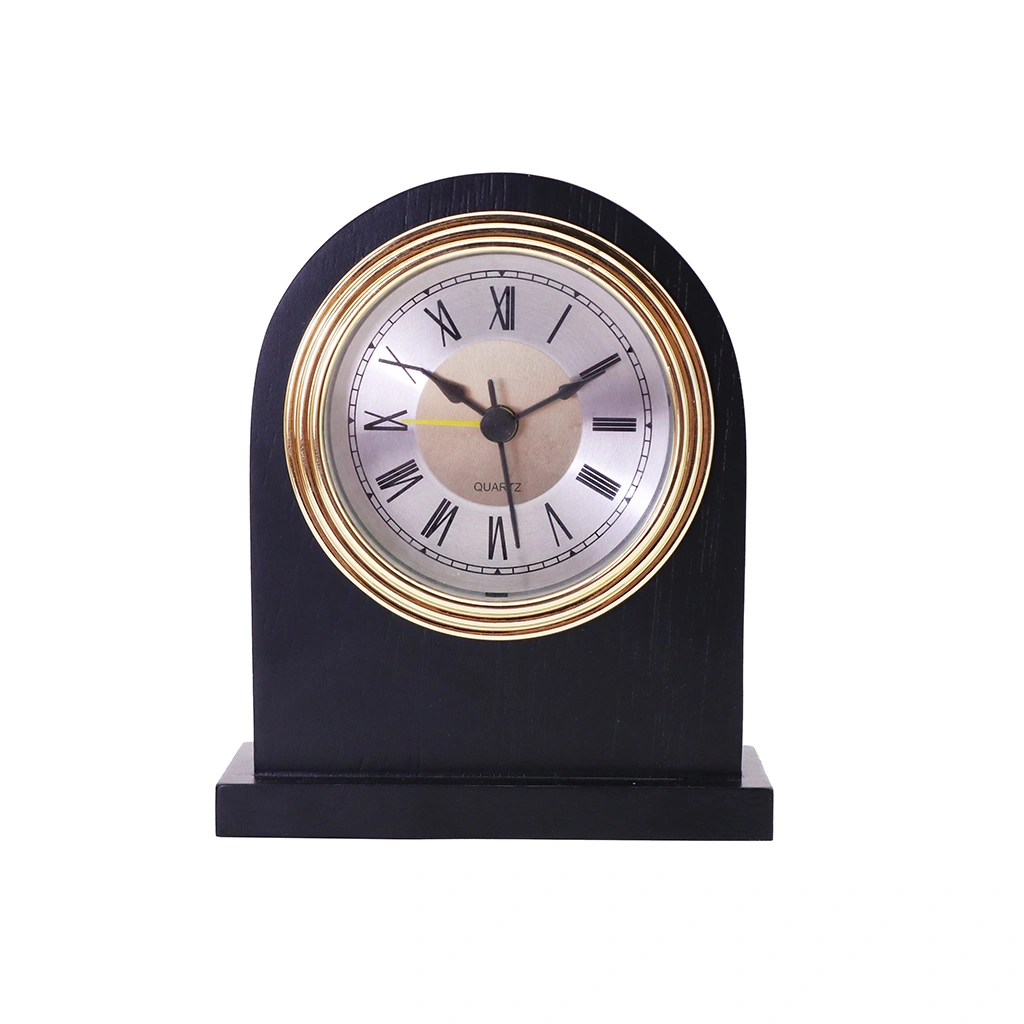 Antique Design Handmade Wooden Table Alarm Clock