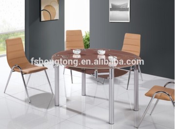 glass foldable dining table/folding table/table dining set