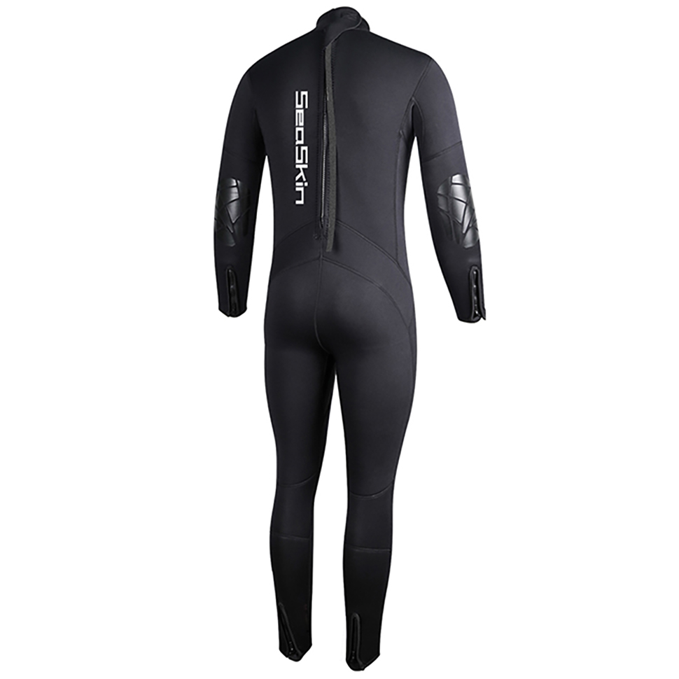 Seaskin Men &#39;s Full Suit Ykk Back Zip Wetsuit