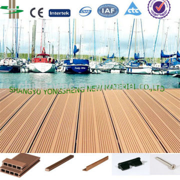 wood plastic soild decking for dock