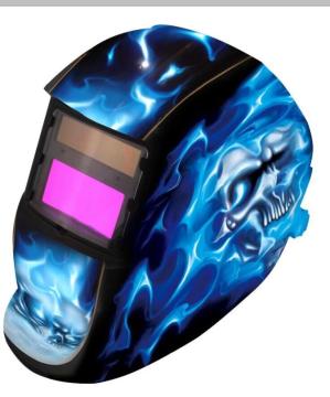 Solar auto darkening mesh welding safety helmet mascara de solda