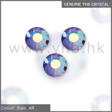 YHB crystal AB stones hot fix rhinestones Siam AB ss6 ss10 ss16