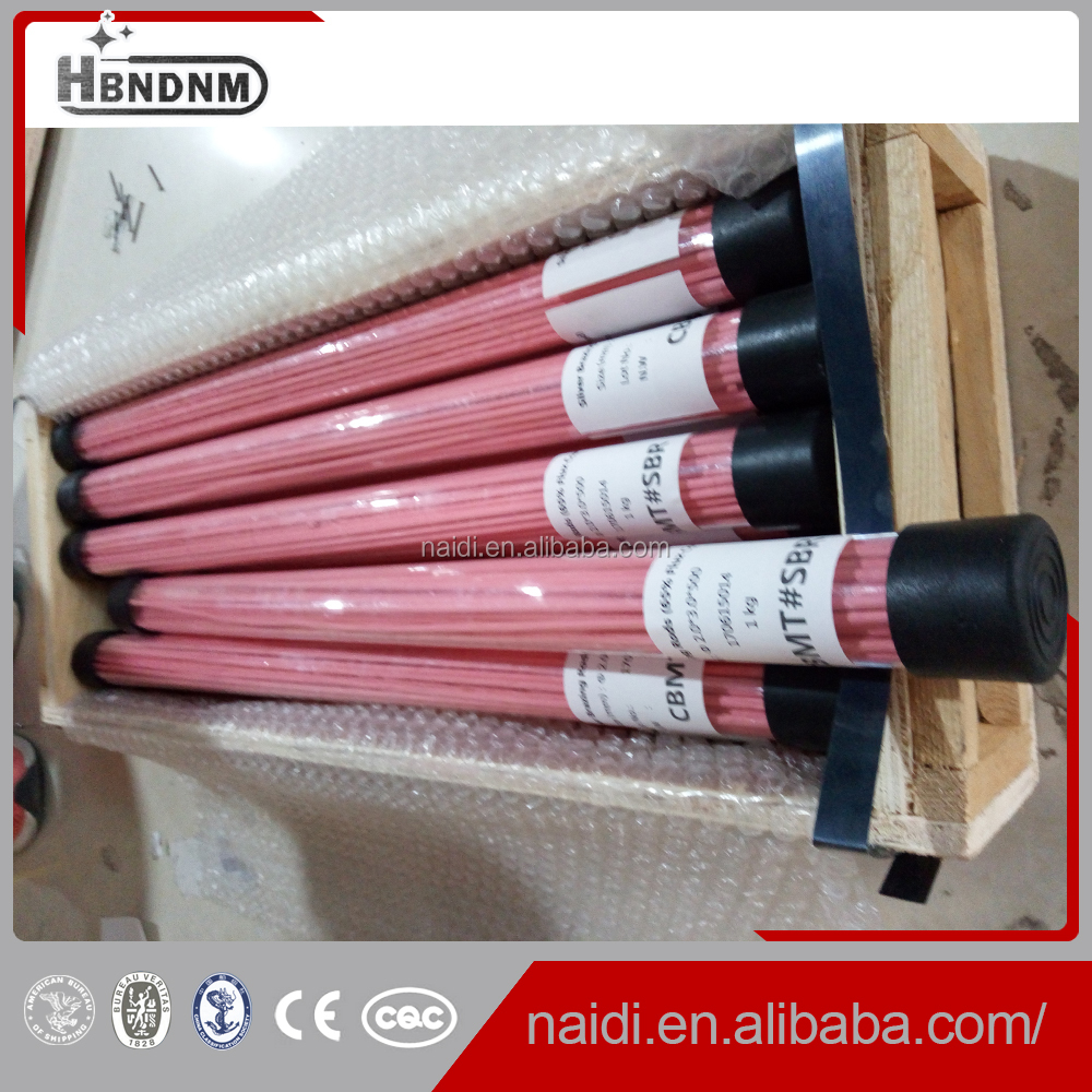 high pink flux coated silver welding solder rods 65ag 2mm