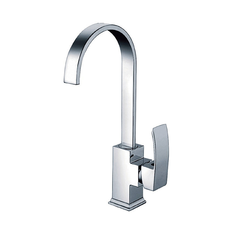 Professional Supplier Basin Faucet With Single Handle, Square Basin Mixer Basin Taps