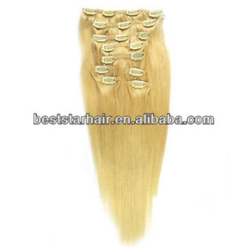 9Pieces Indian Remy Hair Clip in Hair Extension