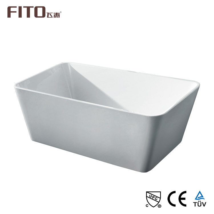 Hot Sale 1600X800X580MM 2 Years Warranty White Acrylic Soaking Freestanding Bathtub