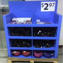 Full Color Paperboard Pallet for Tools, Retail Cardboard Pallet Stand