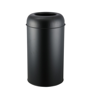 Outdoor Steel Large Waste Bin Round Business Barrel