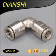 One touch elbow brass pneumatic connection quick connects brass banjo fitting