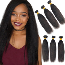 Wholesale brazilian hair,remy human virgin brazilian hair yaki,100% human hair YAKI straight hair bundles