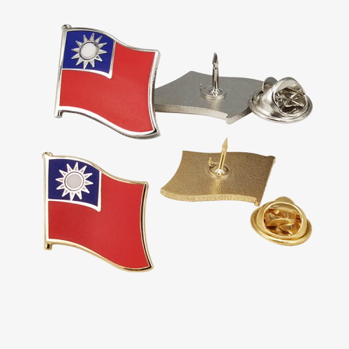 Pin de bandera de país barato de metal de suministro