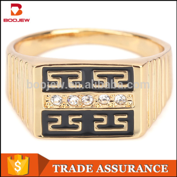 Customize classic fashion 18k gold plated women alloy Arabic neutral finger ring jewelry
