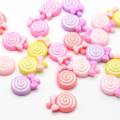 Kawaii Candy Cabochon Flatback Beads 100 unids / bolsa para adornos de mesa de nevera juguete para niños DIY encantos lindos Slime