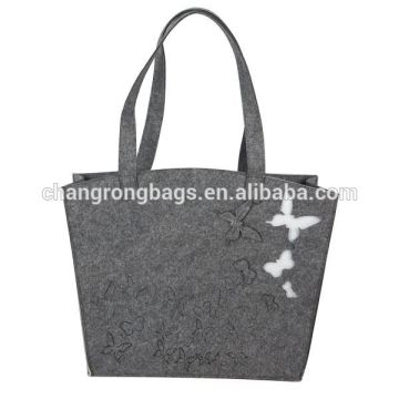 Wool felt handmade tote bag, felt kinds tote bag, vertical garden felt bag