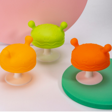 Weiche benutzerdefinierte Pilz Silikon Baby Beißring Spielzeug