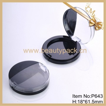 custom black pressed powder case