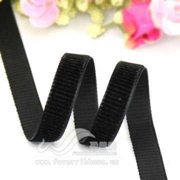 1cm Black Grosgrain Velvet Ribbon