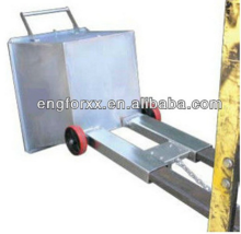 removeable storage bin forklift tipping bin