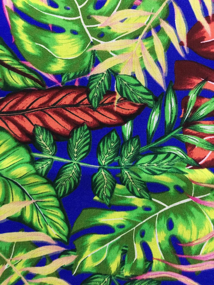 Tropical Design Rayon Challis 32S Printing Fabric