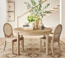 Thicken Round Extending Dining Table for Kitchen