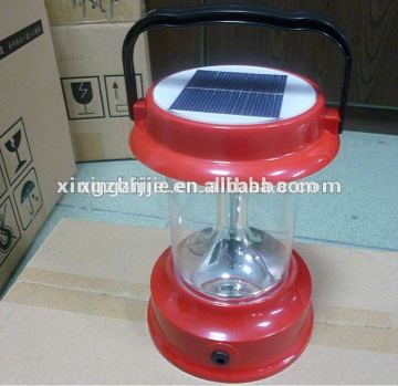 4led Rechargeable Solar Lantern With Mobile Phone Charger Tent Lantern