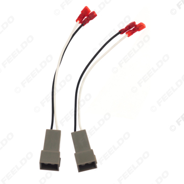 2pcs Car 2Pin Stereo Speaker Wire Harness Adaptors for Ford 1982-1988 Speaker Replacement