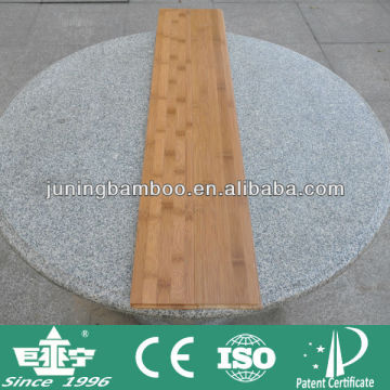 Carbonized solid horizontal bamboo floor