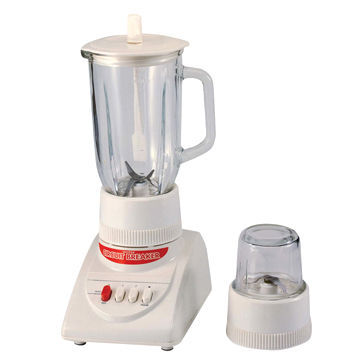 Glass jar blender, 1.25L glass jar, with stir, 2-speed, pulse button, small chopper glass cup