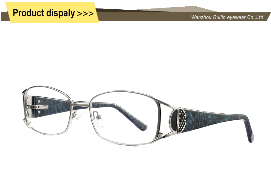 Armações ópticas de metal femininas Metal Optical Frames Women