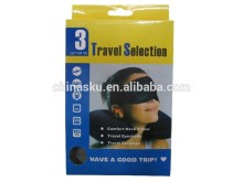 Travel selection sleeping earplugs custom pillow blindfold