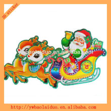 window deer pull 3D chirstmas sticker