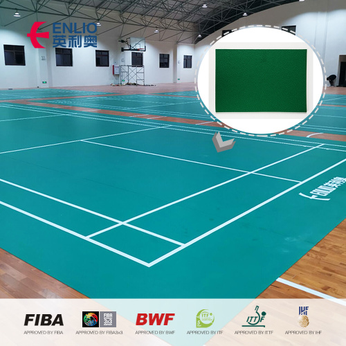 waterproof high rebound badminton mat pvc sport flooring