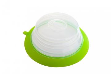 BPA free Silicone Foldable Collapsible Plate Topper