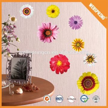 Removable 3d wall sticker,fancy sticker 3d cartoon, flower 3d sticker