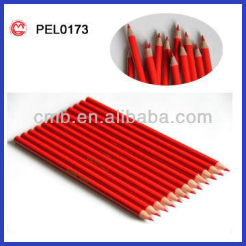 BULK OF WOODEN RED COLORED PENCILS