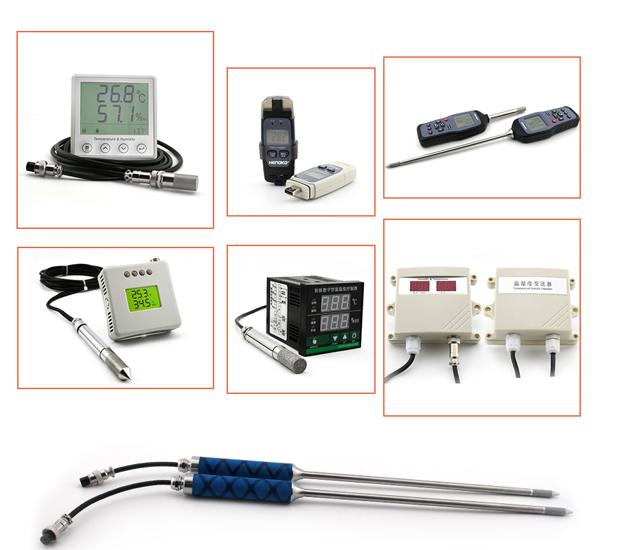 Digital thermo-hygrometer Temperature and Humidity Meter with Dew Point and Wet Bulb humidity sensor