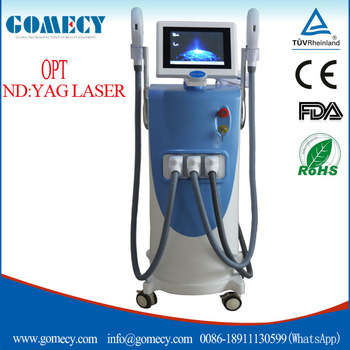 GMS High power shr elight hair removal/ e-light ipl rf+nd yag laser/shr elight ipl multifunction beauty equipment