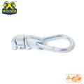 Verzinkte L-rail dubbele stud-passing met ovale ring