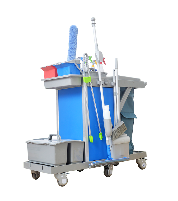 Hospital municipal transportation cleaning tool set Janitor Cart