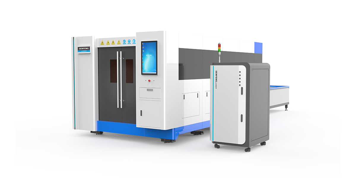 SENFENG 1000w-12000w fiber laser cutting machine enclosed fiber cutting machine