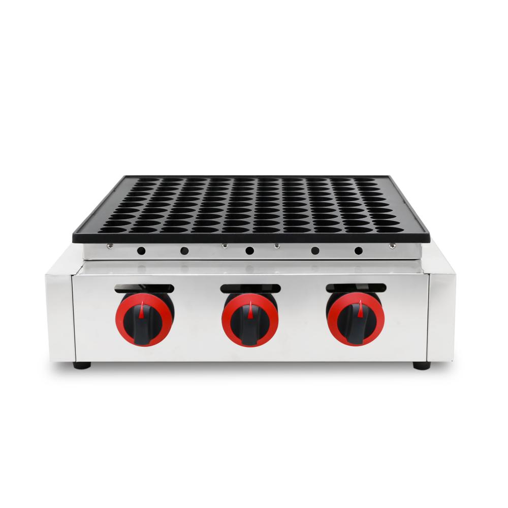 Commercial 100 holes mini dutch gas poffertjes grill