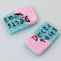 16 * 26mm Köstliche Quadratische Würfel Kekse Biscuits Shaped Resin Cabochon 100pcs / bag für handgemachte Craft Decor Charms