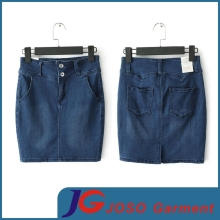 Factory Wholesale Wrap Women Sexy Denim Skirts (JC2059)