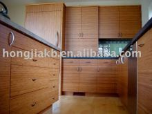 Slab Bamboo kitchen cabinet
